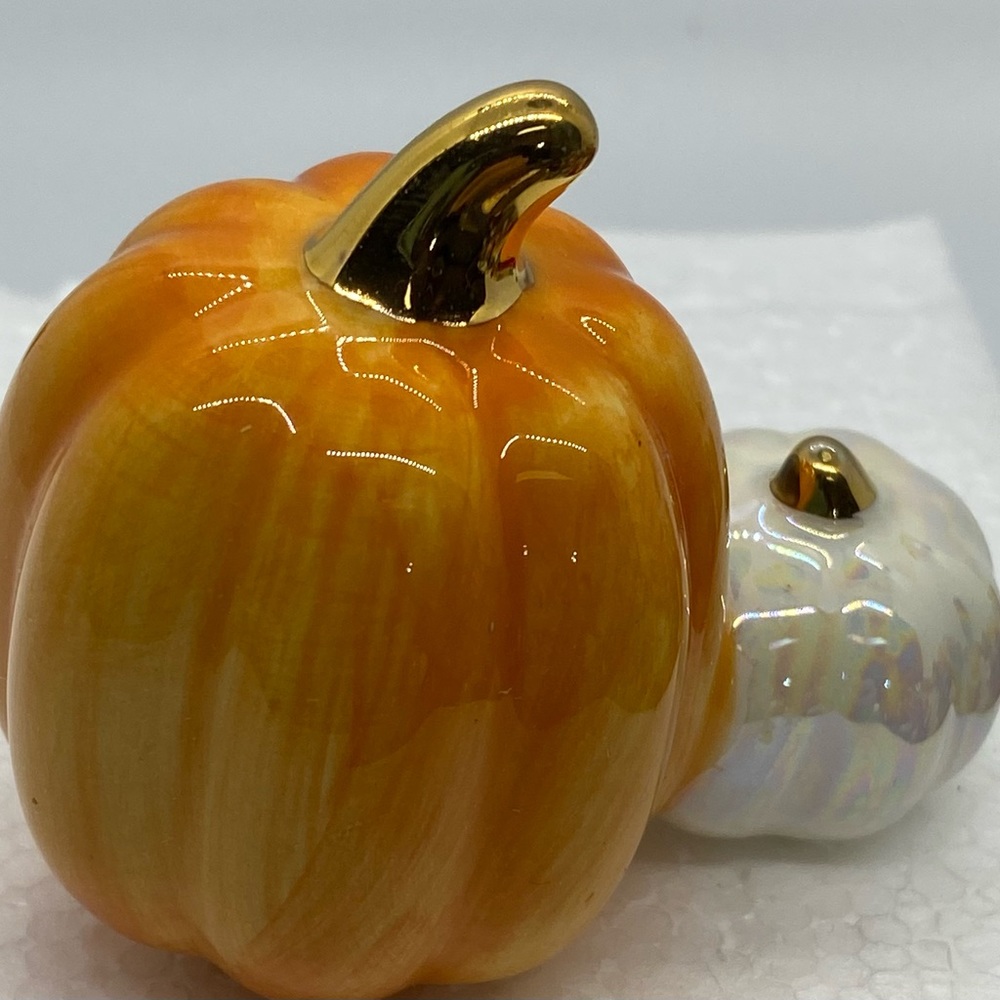 Nora Fleming mini A02 Pumpkin Spice double Thanksgiving Fall Halloween